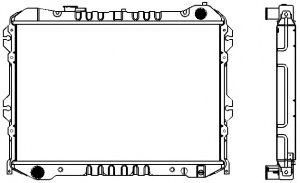 Радиатор, охлаждение двигателя SAKURA  Automotive 1301-0214