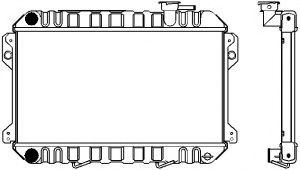 Радиатор, охлаждение двигателя SAKURA  Automotive 1461-0227