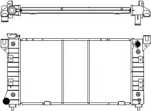 Радиатор, охлаждение двигателя SAKURA  Automotive 2092-8502