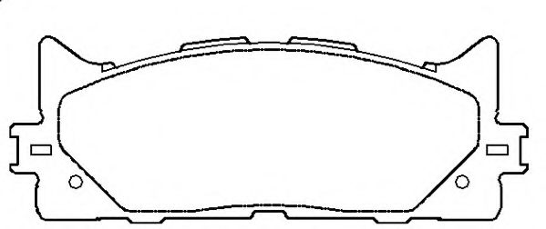 Комплект тормозных колодок, дисковый тормоз ASVA AKDC-562H
