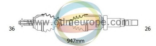 Приводной вал ODM-MULTIPARTS 18-152080