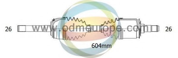 Приводной вал ODM-MULTIPARTS 18-052170