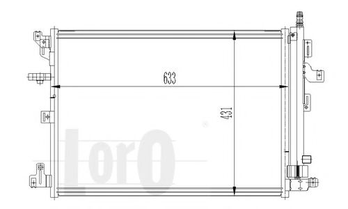 Конденсатор, кондиционер LORO 052-016-0006