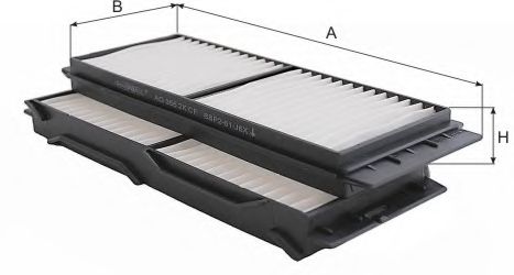 Фильтр, воздух во внутренном пространстве GOODWILL AG 356 2K CF