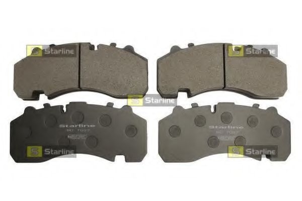 Комплект тормозных колодок, дисковый тормоз STARLINE BD T027