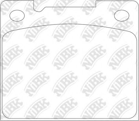 Комплект тормозных колодок, дисковый тормоз NiBK PN0143