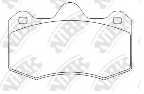 Комплект тормозных колодок, дисковый тормоз NiBK PN0845