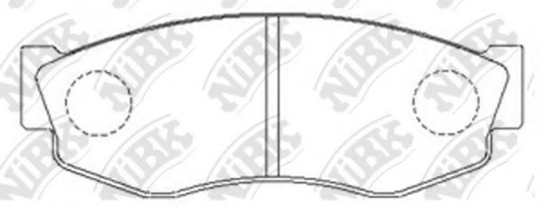Комплект тормозных колодок, дисковый тормоз NiBK PN2306