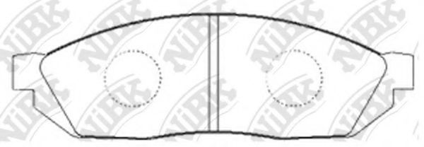 Комплект тормозных колодок, дисковый тормоз NiBK PN9124