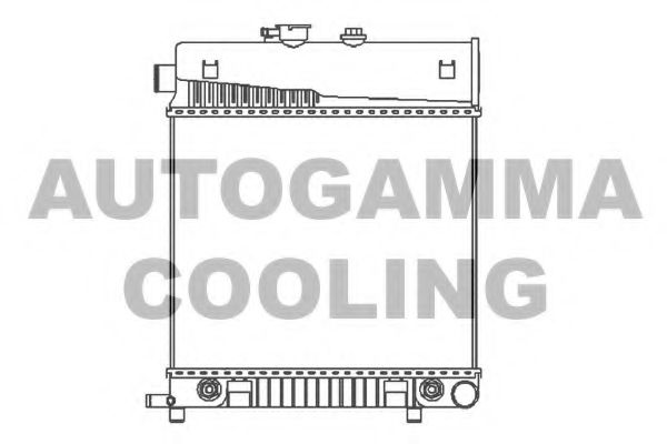 Радиатор, охлаждение двигателя AUTOGAMMA 101315