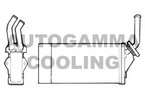 Теплообменник, отопление салона AUTOGAMMA 101679
