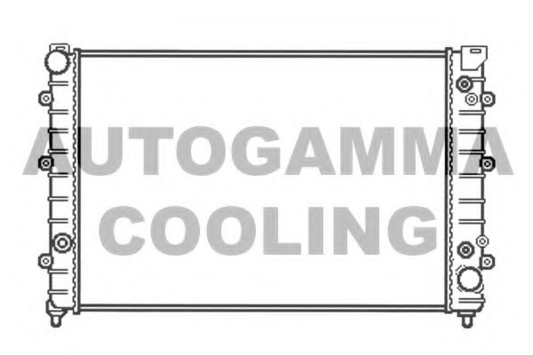 Радиатор, охлаждение двигателя AUTOGAMMA 102893