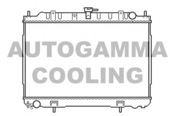 Радиатор, охлаждение двигателя AUTOGAMMA 103349