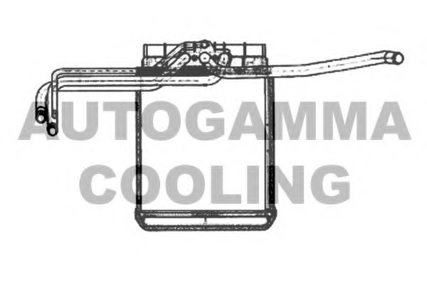 Теплообменник, отопление салона AUTOGAMMA 103450