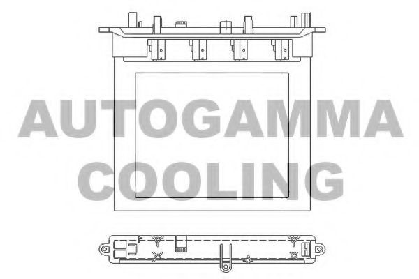 Теплообменник, отопление салона AUTOGAMMA 103459