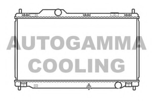 Радиатор, охлаждение двигателя AUTOGAMMA 104849
