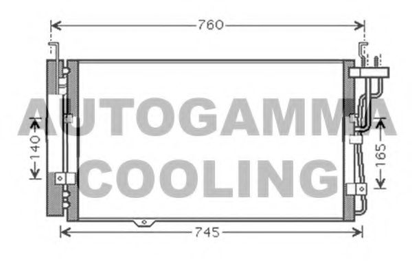 Конденсатор, кондиционер AUTOGAMMA 104999