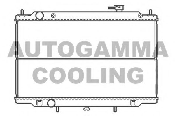 Радиатор, охлаждение двигателя AUTOGAMMA 105110