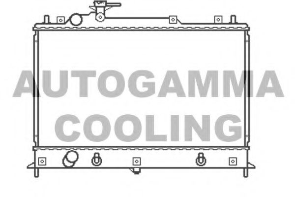 Радиатор, охлаждение двигателя AUTOGAMMA 105166