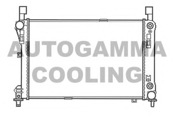 Радиатор, охлаждение двигателя AUTOGAMMA 105757