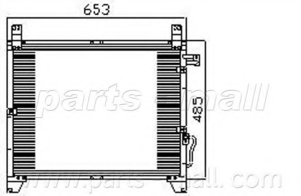 Конденсатор, кондиционер PARTS-MALL PXNCD-007