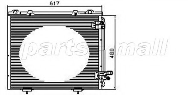 Конденсатор, кондиционер PARTS-MALL PXNCR-013