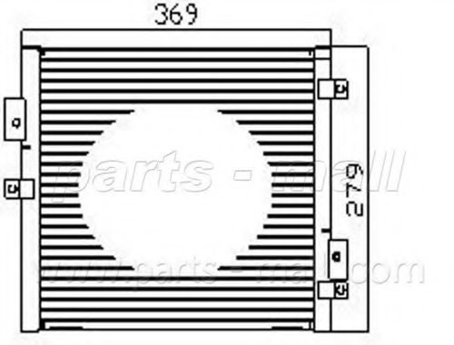 Конденсатор, кондиционер PARTS-MALL PXNCX-057X
