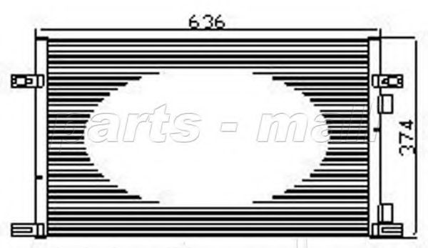 Конденсатор, кондиционер PARTS-MALL PXNCX-063Y