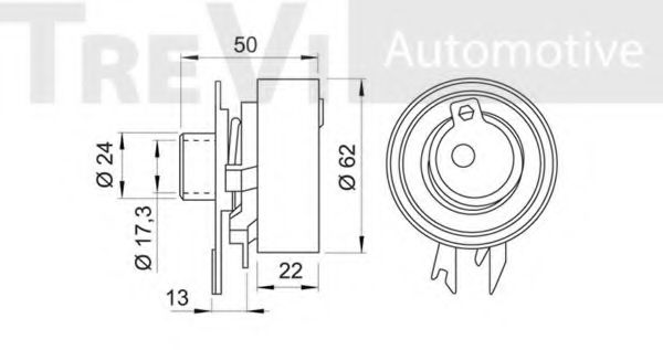 Натяжной ролик, ремень ГРМ FI. DI. FI10610
