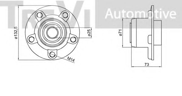 Комплект подшипника ступицы колеса RUVILLE 5523