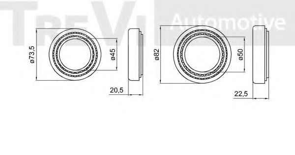 Комплект подшипника ступицы колеса INA 713618890
