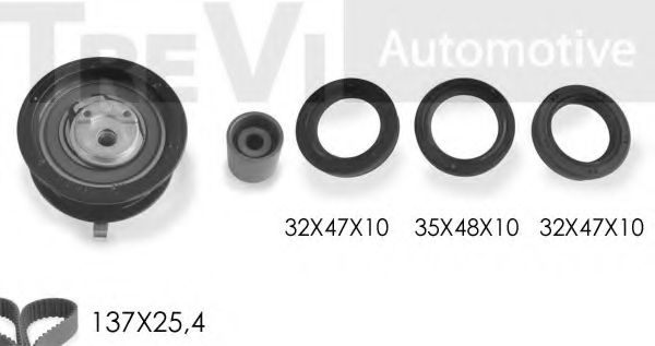 Комплект ремня ГРМ TREVI AUTOMOTIVE KD1097S