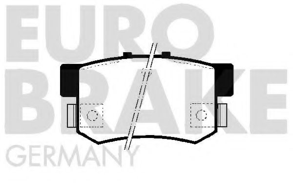 Комплект тормозных колодок, дисковый тормоз EUROBRAKE 5502229980