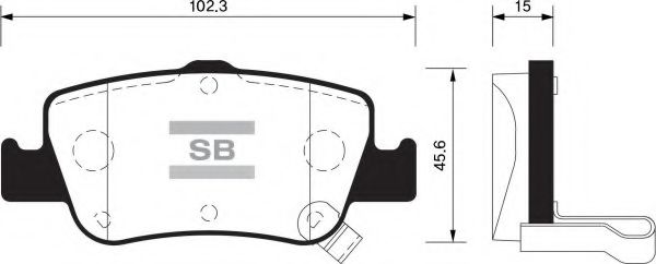 Комплект тормозных колодок, дисковый тормоз FI.BA FBP1501