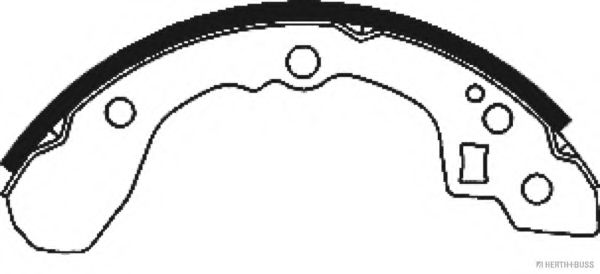 Комплект тормозных колодок HERTH+BUSS JAKOPARTS J3500310
