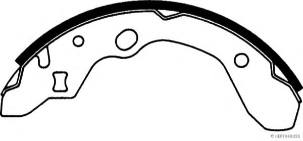 Комплект тормозных колодок HERTH+BUSS JAKOPARTS J3503036