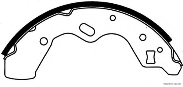 Комплект тормозных колодок HERTH+BUSS JAKOPARTS J3503041