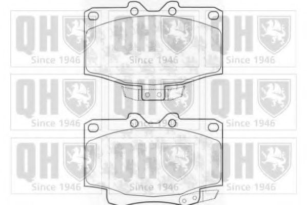 Комплект тормозных колодок, дисковый тормоз QUINTON HAZELL BP1027