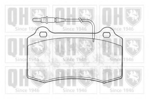 Комплект тормозных колодок, дисковый тормоз QUINTON HAZELL BP1029