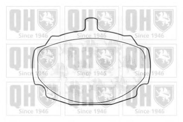 Комплект тормозных колодок, дисковый тормоз QUINTON HAZELL BP117