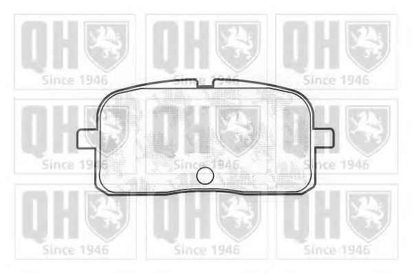 Комплект тормозных колодок, дисковый тормоз QUINTON HAZELL BP1197