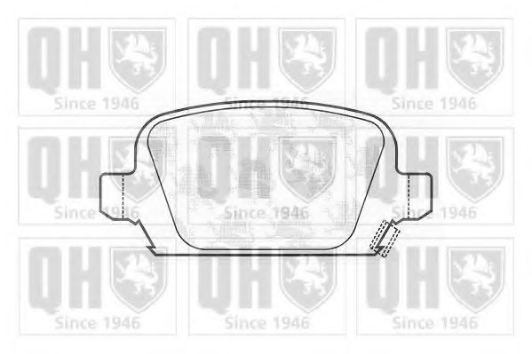 Комплект тормозных колодок, дисковый тормоз QUINTON HAZELL BP1267
