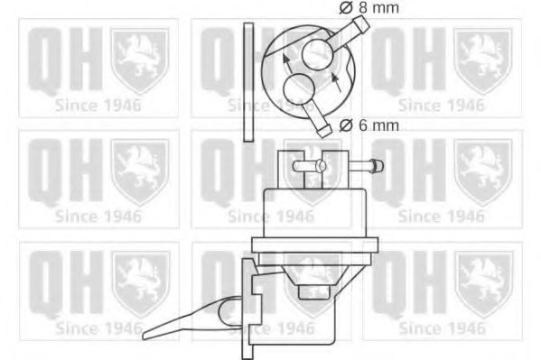 Топливный насос QUINTON HAZELL QFP239
