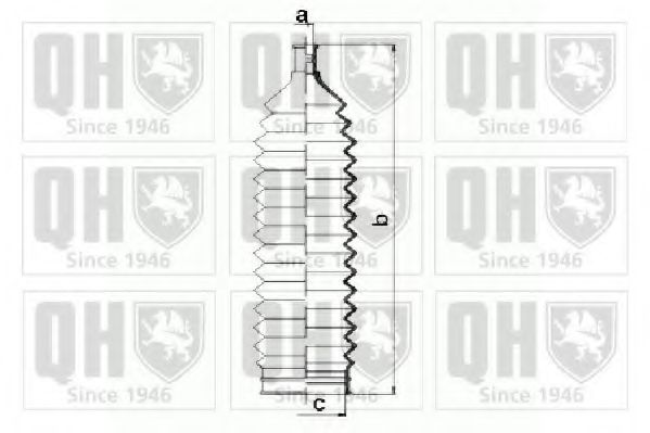 Комплект пылника, рулевое управление QUINTON HAZELL QG1505