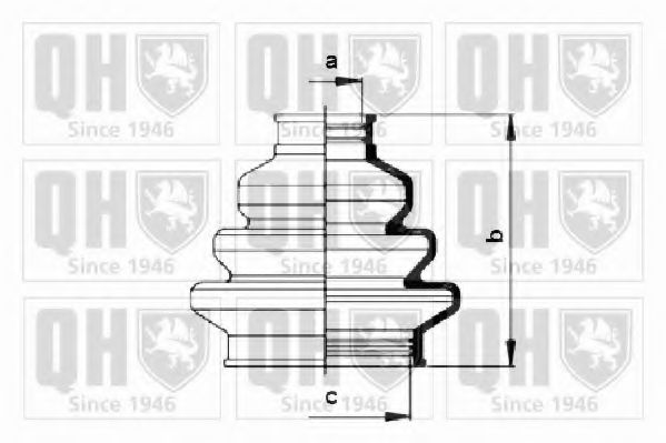 Комплект пылника, приводной вал QUINTON HAZELL QJB168