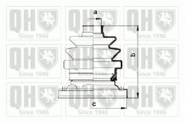 Комплект пылника, приводной вал QUINTON HAZELL QJB992