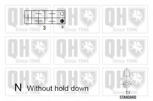 Стартерная аккумуляторная батарея QUINTON HAZELL QBT632CX