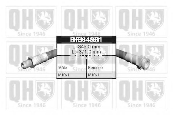 Тормозной шланг QUINTON HAZELL BFH4861