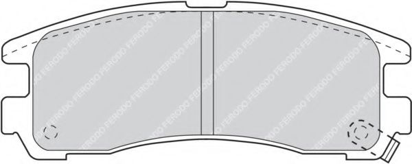 Комплект тормозных колодок, дисковый тормоз FERODO FDB803