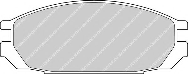 Комплект тормозных колодок, дисковый тормоз FERODO 20098
